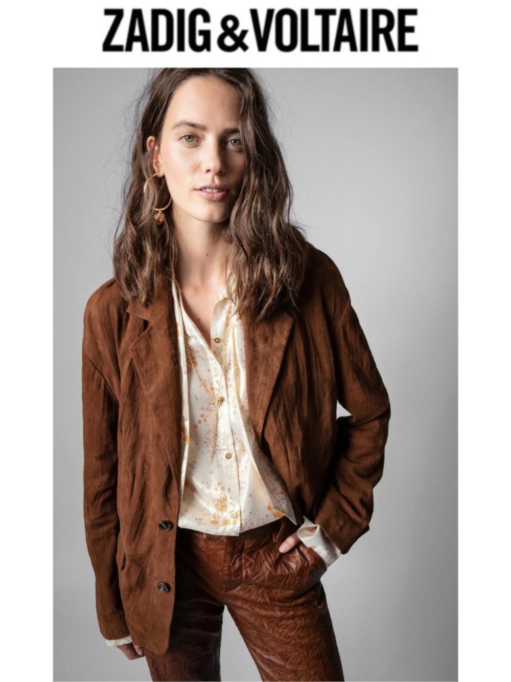 Zadig and Voltaire Van Daim Suede Blazer